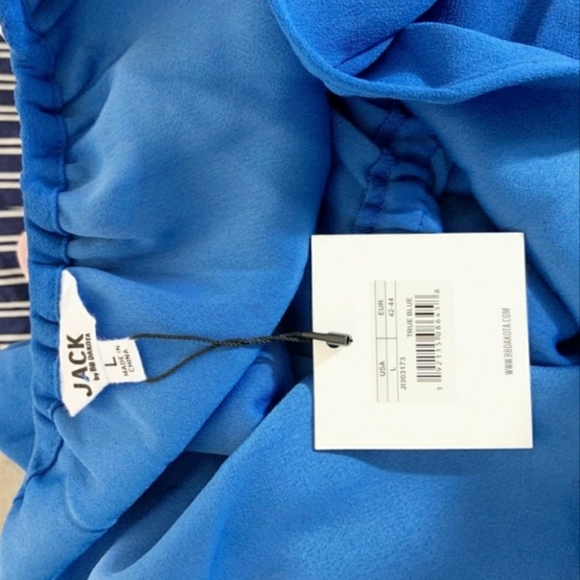 Jack BB Dakota  Blue Feelin Myself Halter Romper L - Picture 3 of 4